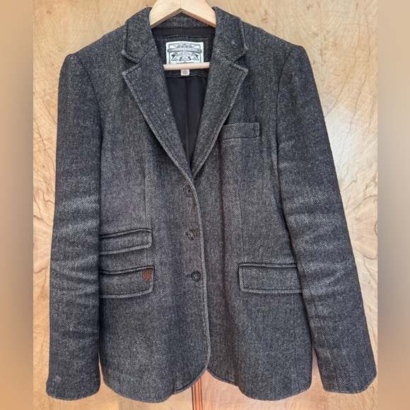 Banana Republic Herringbone Single Breasted Tweed Blazer - Picture 1 of 8